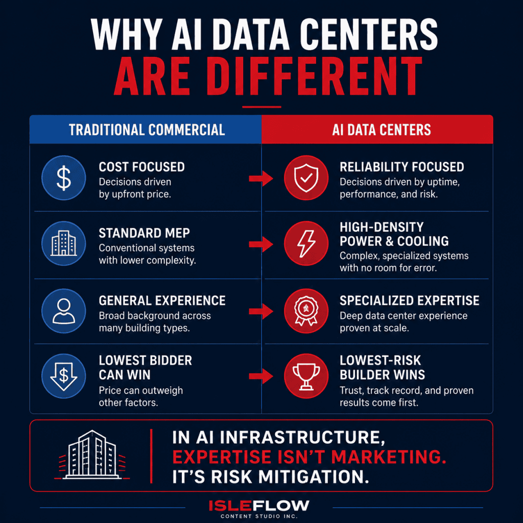 chart describing why ai data centers are different when evaluating trust in who should build htem 