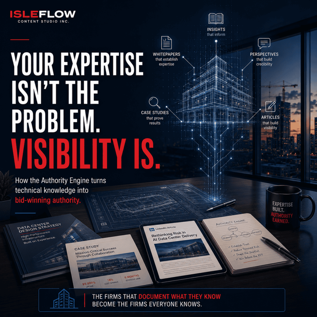 Why the Best BIM Firm Rarely Wins the Bid 1 documents on a table indentifying authority in the construction industry